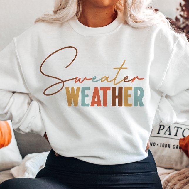 AUTUMN THEMA FALL SWEATER WEATHER SWEATSHIRT (Von Creator hochgeladen)