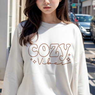 AUTUMN THEMA RETRO COZY VIBES SWEATSHIRT