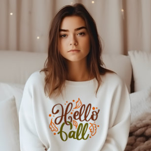 AUTUMN THEMED HELLO FALL SWEATSHIRT