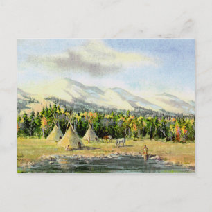 AUTUMN TIPIS VON SHARON SHARPE POSTKARTE