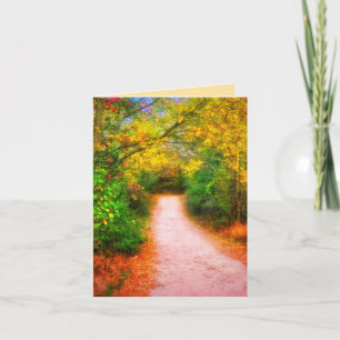 AUTUMN TRAIL BRIGHT GREETCARD KARTE
