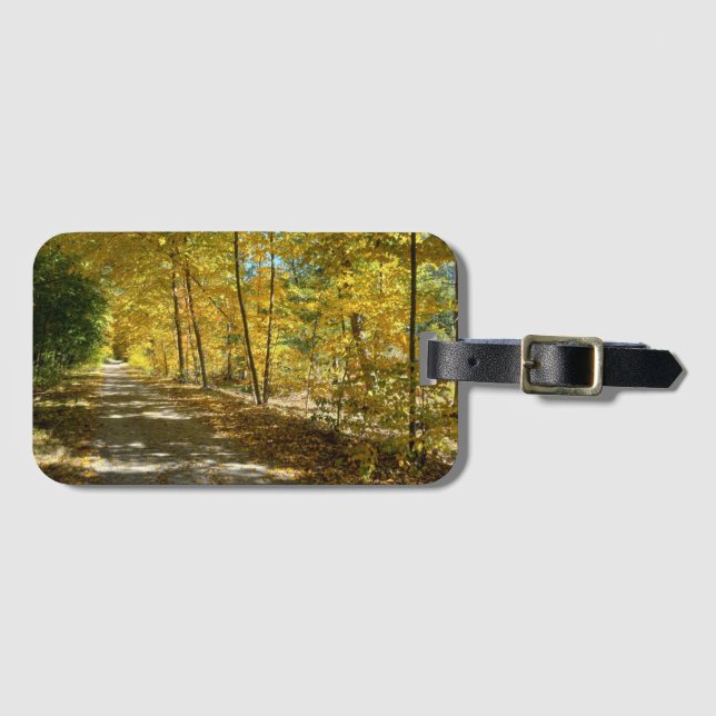 Autumn Trail Luggage Tag Gepäckanhänger (Vorderseite (Horizontal))