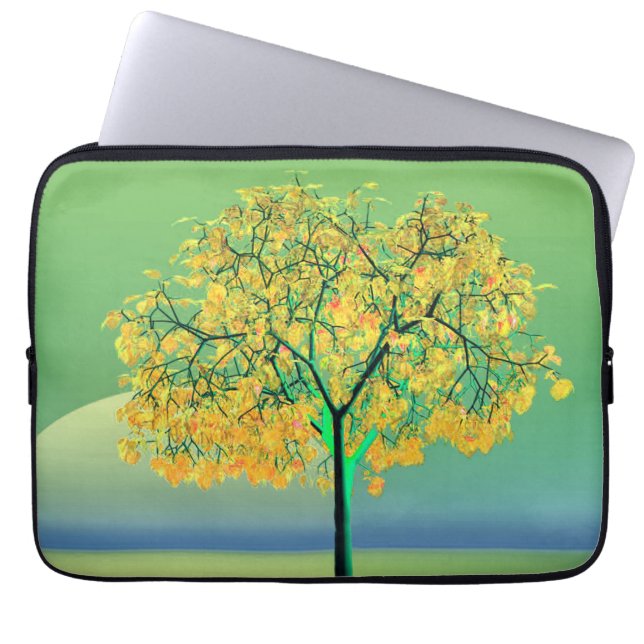 Autumn Tree Sunset Electronics Bag Laptopschutzhülle (Vorderseite)