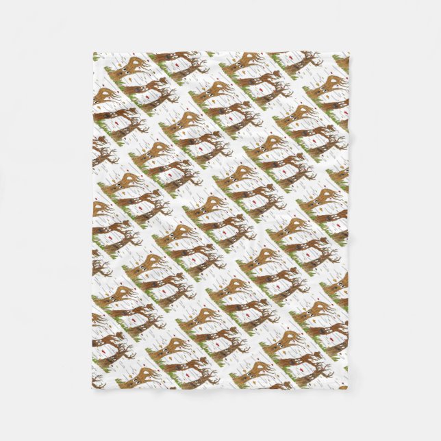 Autumn Trees Fleece Blanket (Vorderseite)