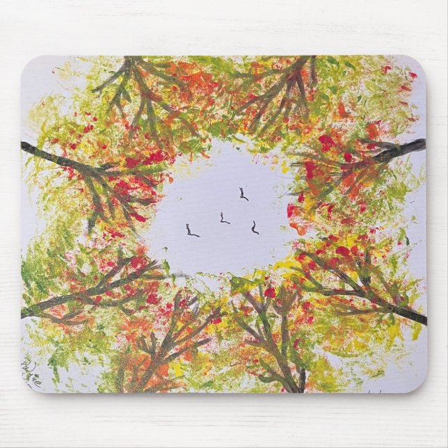 Autumn Trees Mousepad (Vorne)