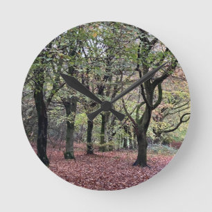 Autumn Trees Rivington Runde Wanduhr