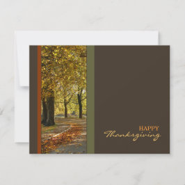 Autumn Trees Thanksgiving invitation