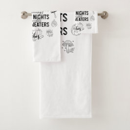 Autumn Vibes Bathroom Towel Set