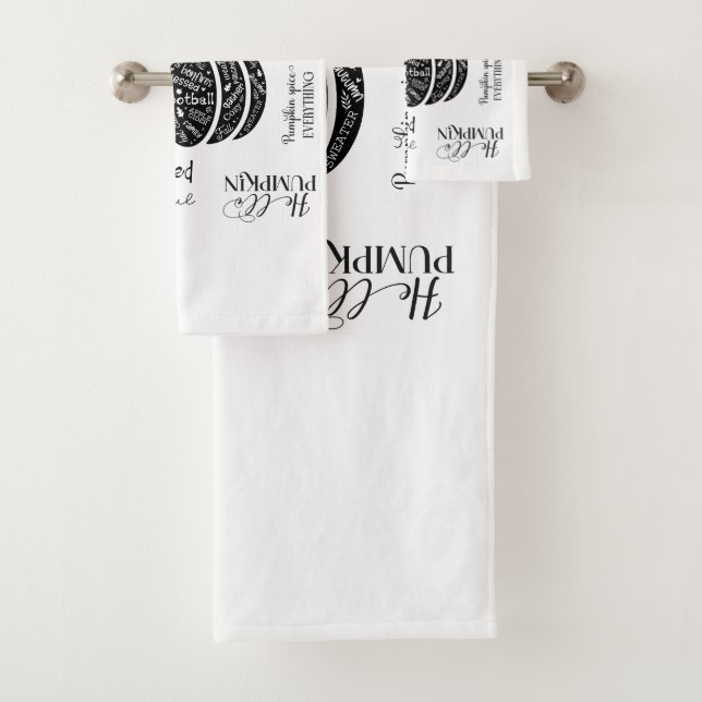 Autumn Vibes Bathroom Towel Set (Insitu)