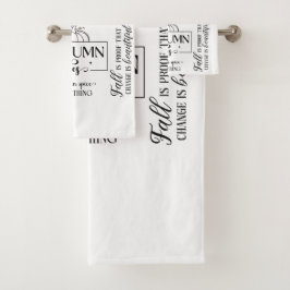 Autumn Vibes Bathroom Towel Set
