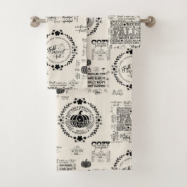 Autumn Vibes Bathroom Towel Set