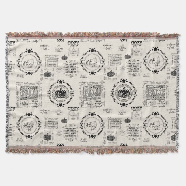 Autumn Vibes Decke (Vorderseite)