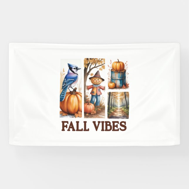 Autumn Vibes Fall Vibes Banner (Horizontal)