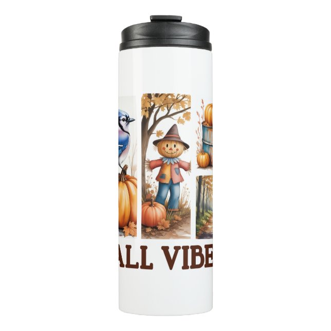 Autumn Vibes Fall Vibes Thermosbecher (Vorderseite)