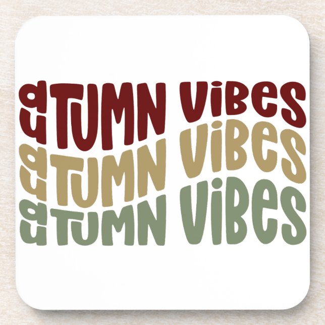 AUTUMN-VIBES GETRÄNKEUNTERSETZER (Vorderseite)