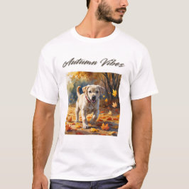 Autumn Vibes Labrador Puppy T - Shirt