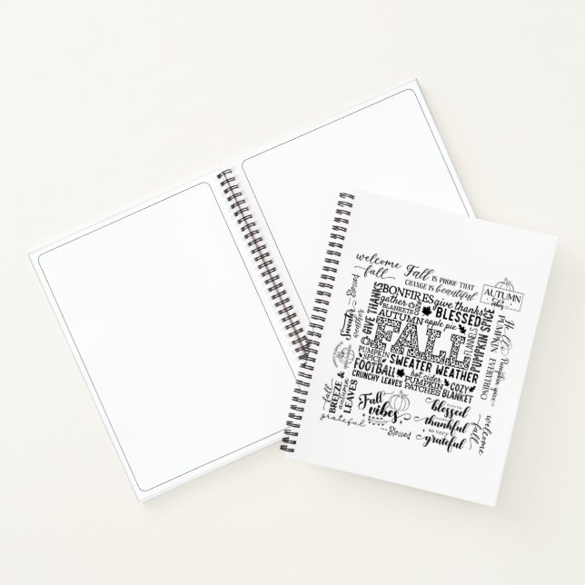 Autumn Vibes Spiral Notebook & Sketchbook Notizbuch (Innenseite)