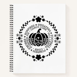 Autumn Vibes Spiral Notebook & Sketchbook Notizbuch