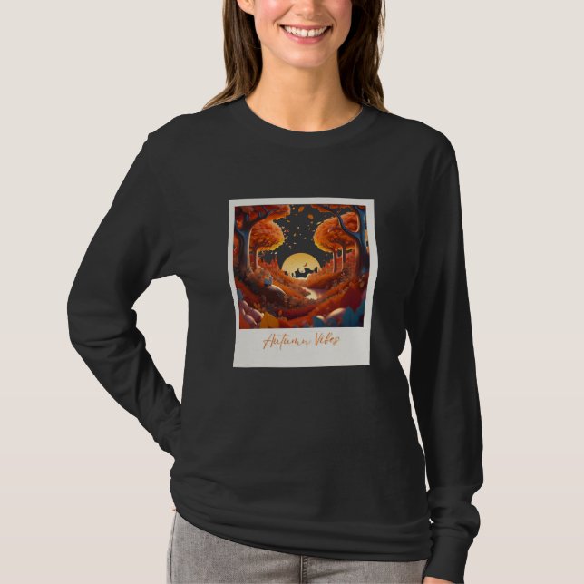 Autumn Vibes Surrealismus T - Shirt (Vorderseite)