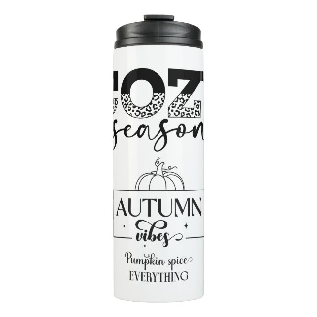 Autumn Vibes Thermal Tumbler Thermosbecher (Vorderseite)