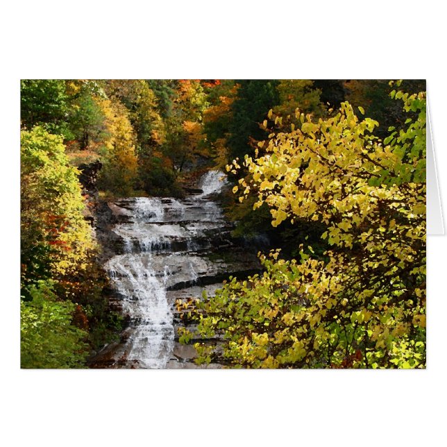 Autumn Waterfall (Vorderseite (Horizontal))
