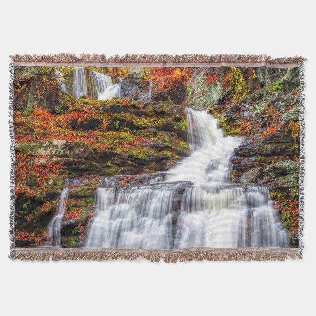 Autumn Waterfall Decke (Vorderseite)