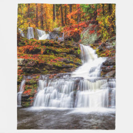 Autumn Waterfall Fleecedecke