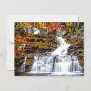 Autumn Waterfall Karte