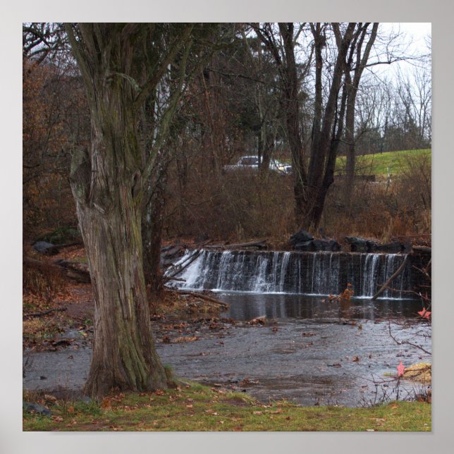 Autumn Waterfall Poster (Vorne)