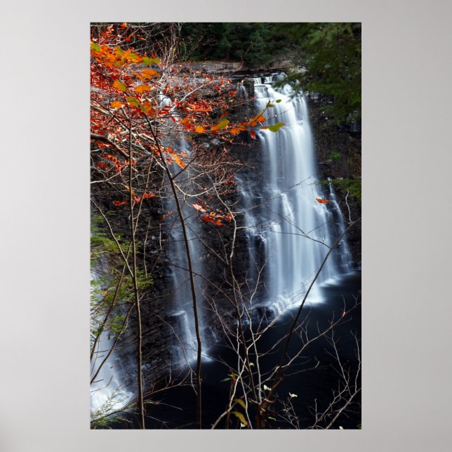 Autumn Waterfall Poster (Vorne)
