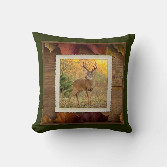 Autumn Whitetail Buck #1 Kissen (Vorderseite)