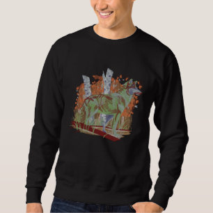 Autumn Wolf Besticktes Sweatshirt