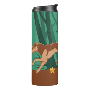 Autumn Wolf Thermosbecher