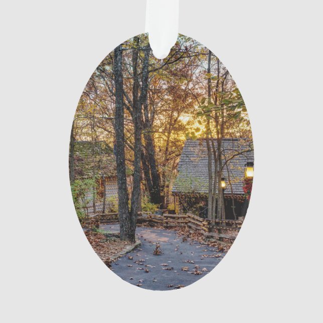 Autumn Woods Sunset Walkway (dos)