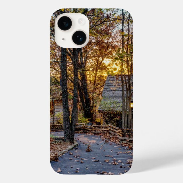 Autumn Woods Sunset Walkway Case-Mate iPhone 14 Hülle (Rückseite)