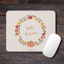 Autumn Wreath Mouse Pad