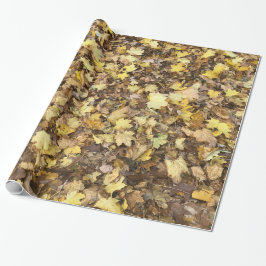 Autumn Yellow Leaves Collection Geschenkpapier