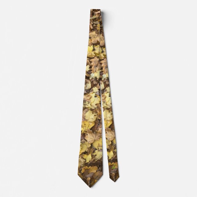 Autumn Yellow Leaves Collection Krawatte (Vorderseite)