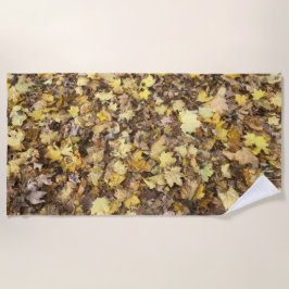 Autumn Yellow Leaves Collection Strandtuch