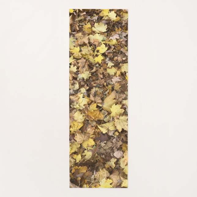 Autumn Yellow Leaves Yogamatte (Vorderseite)