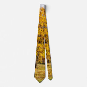 Autumn Yellow Sugar Maple Neck Tie Krawatte