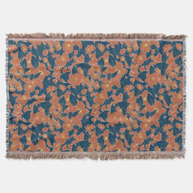 Autumnal Bläschen Blanket - Gemütliches Herbstdeko Decke (Vorderseite)