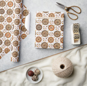 Autumnal Citrus Slice Geschenkpapier