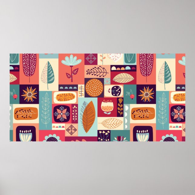 Autumnal decorative background poster (Vorne)