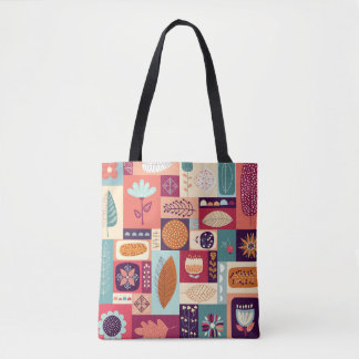 Autumnal Dekorative Vintage Hintergrundgeschichte Tasche