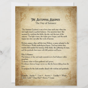 Autumnal Equinox Buch der Schatten-Seite