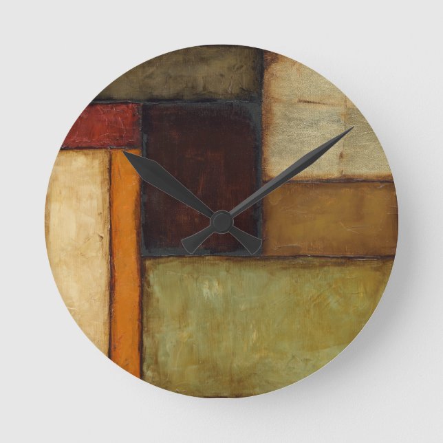 Autumnal Impressionist von Jennifer Goldberger Runde Wanduhr (Vorderseite)