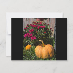 Autumnal Kürbis und Mehl Postkarte