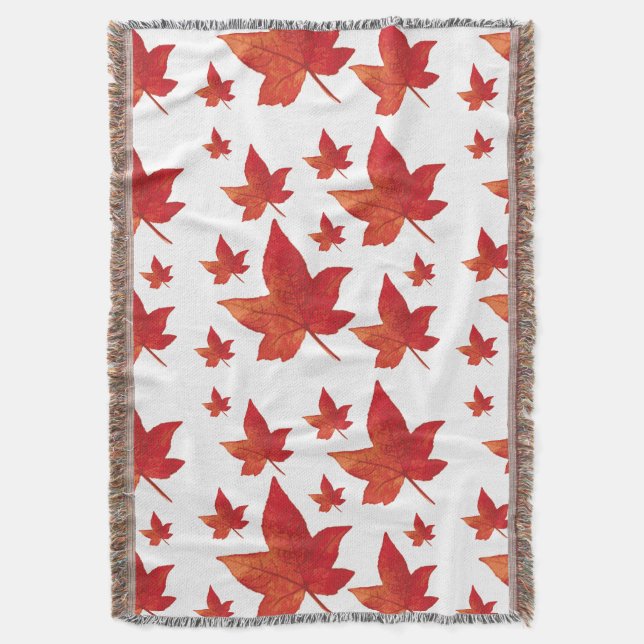 Autumnal Maple Leaf Decke (Vorderseite Vertikal)
