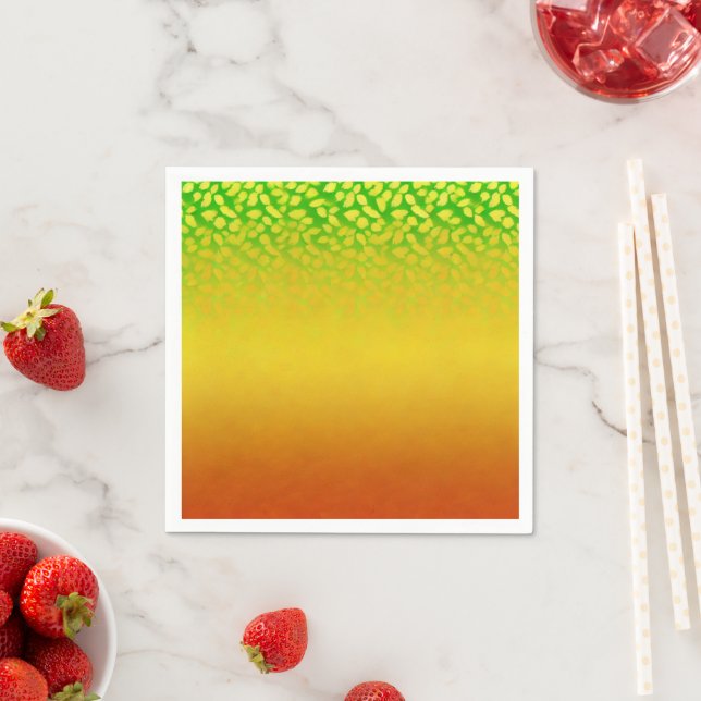 Autumnal Ombre Fading Blätter Decoupage Napkins Serviette (Beispiel)